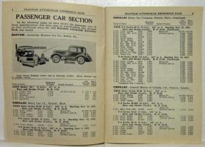 1938 Branham Automobile Reference Book - September Supplement