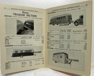 1938 Branham Automobile Reference Book - September Supplement