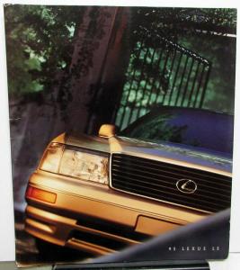 1995 Lexus LS Dealer Prestige Sales Portfolio Brochure Spiral Bound Features