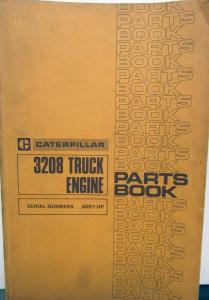 1978 Caterpillar 3208 Truck Engine Parts Book Ford IHC Dodge GMC White Mack