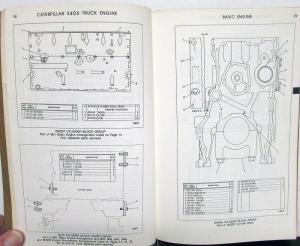 1974 Caterpillar 3406 Truck Engine Parts Book IHC