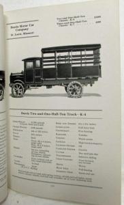 1922 Hand Book of American Automobiles - Foreign Edition Kissel Dodge Willys