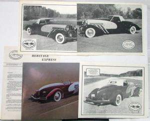 Duesenbert II Elite Heritage Motors Materials Folder Pictures Specs LOT Original