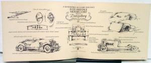 Duesenbert II Elite Heritage Motors Materials Folder Pictures Specs LOT Original
