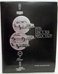 1976 Lincoln Mercury Press Kit - Mark IV Cougar XR-7 Marquis Montego Capri II