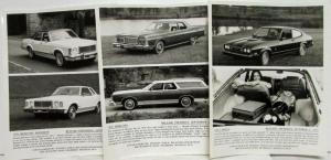 1976 Lincoln Mercury Press Kit - Mark IV Cougar XR-7 Marquis Montego Capri II