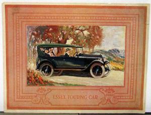 1924 1925 Essex Touring Car Color Sales Brochure Folder ORIGINAL