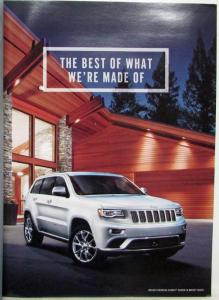2015 Jeep Grand Cherokee Sales Brochure Summit Overland Limited Laredo SRT