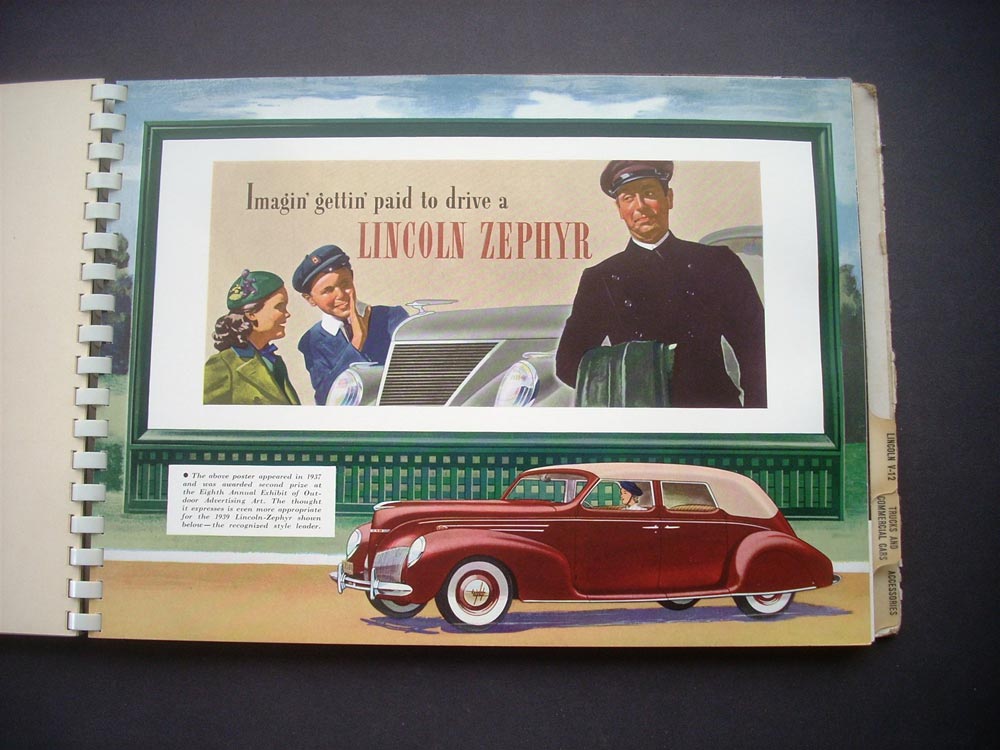1939 Ford Mercury Truck Lincoln Zephyr Dealer Album