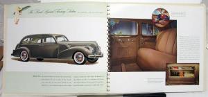 1940 Buick Limited Prestige Dealer Sales Brochure 80 90 Series Large Color Rare