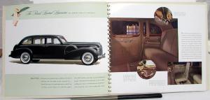 1940 Buick Limited Prestige Dealer Sales Brochure 80 90 Series Large Color Rare