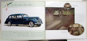 1940 Buick Limited Prestige Dealer Sales Brochure 80 90 Series Large Color Rare