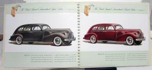 1940 Buick Limited Prestige Dealer Sales Brochure 80 90 Series Large Color Rare