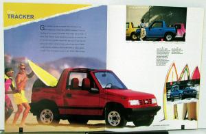 1992 GEO Storm Prizm Metro Tracker Color Sales Brochure Original