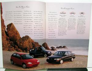 1995 GEO Metro Tracker Prizm Lsi Sedan Coupe Color Sales Brochure Original