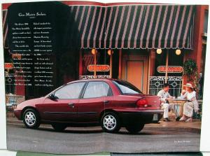 1995 GEO Metro Tracker Prizm Lsi Sedan Coupe Color Sales Brochure Original