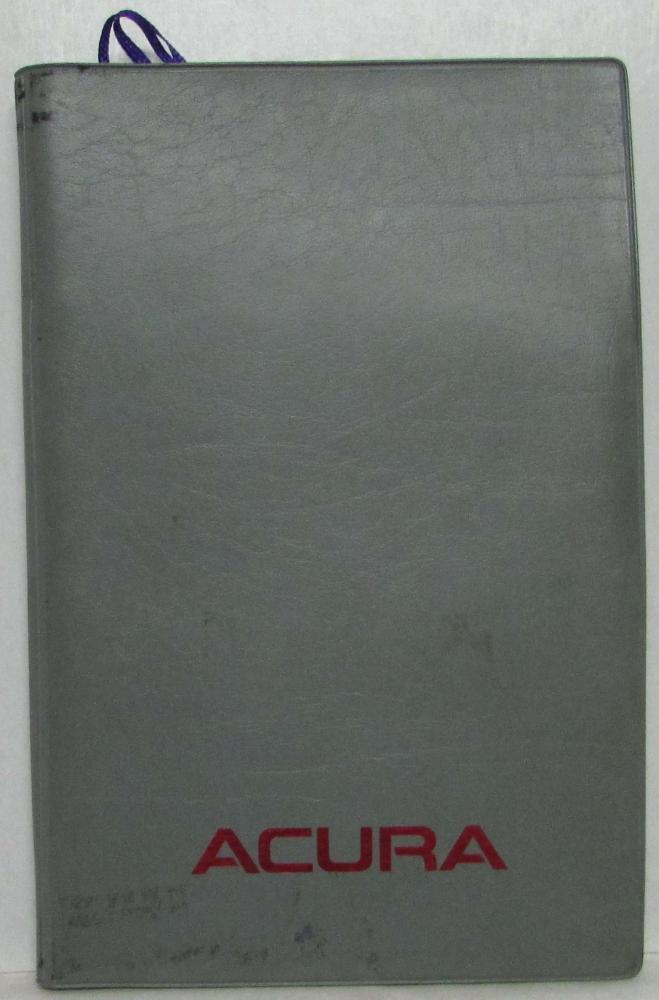 1987 Acura Legend Owners Manual in Sleeve with Extras