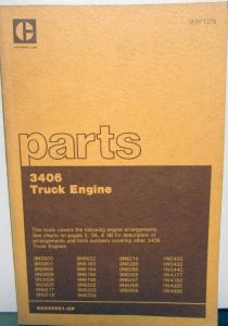 1981 Caterpillar 3406 Truck Engine Parts Book Oshkosh GMC White