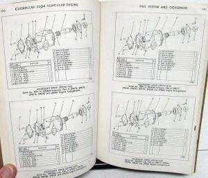 1974 Caterpillar 3304 Engine Parts Book D4D Tractor 941B Traxcavator WheelLoader