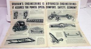 1934 Graham NEWS Supercharger 8 Standard 6 Special Custom 8 Sales Brochure Orig