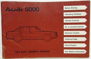 1979 Audi 5000 Owners Manual
