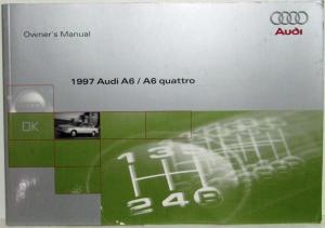 1997 Audi A6 and A6 Quattro Owners Manual and Supplement