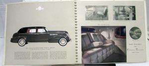 1939 Cadillac Fleetwood V8 Coupe Sedan Town Prestige Sales Brochure Original