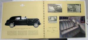 1939 Cadillac Fleetwood V8 Coupe Sedan Town Prestige Sales Brochure Original