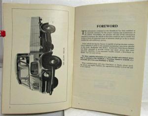 1960 Austin 1 1/2 Ton S200 Drivers Handbook Owners Manual