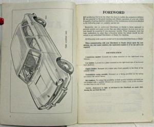 1960 Austin 1800 Drivers Handbook Owners Manual