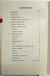 1960 Austin 152 Vehicles Drivers Handbook Owners Manual