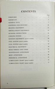 1960 Austin 3 and 4 Vehicles Drivers Handbook Owners Manual