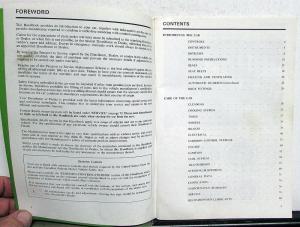 1973 Austin Marina Drivers Handbook Owners Manual with Insert
