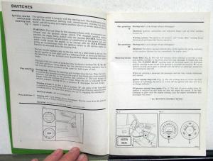 1973 Austin Marina Drivers Handbook Owners Manual with Insert