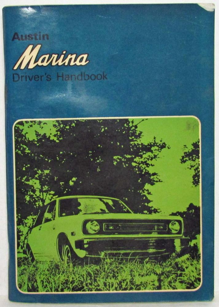 1974 Austin Marina Drivers Handbook Owners Manual - 2nd Edition