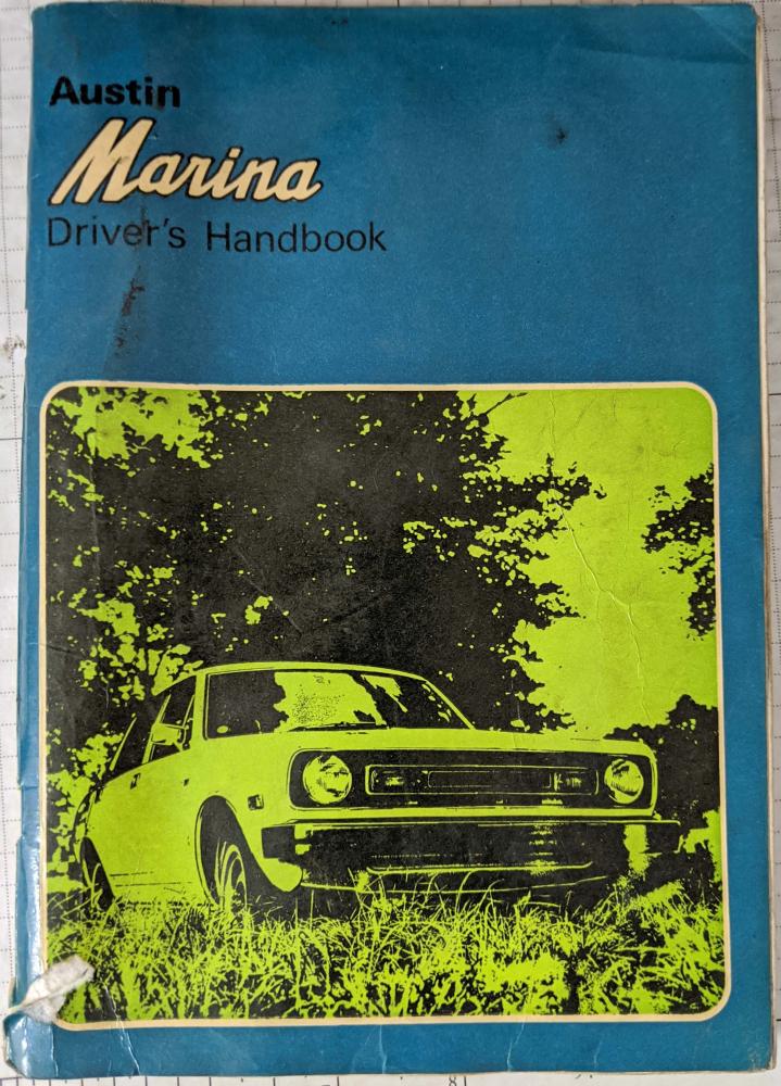 1974 Austin Marina Drivers Handbook Owners Manual