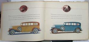 1932 Cadillac La Salle V-8 Color Prestige Dealer Sales Brochure Catalog Original