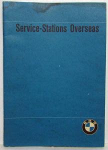 1972 1978 1982 1987/1988 BMW Service Station Directory Books - Lot of 5
