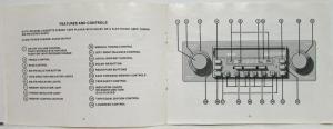 1988-1989? BMW Tech III AM/FM Stereo Radio with Auto-Reverse Cassette Manual