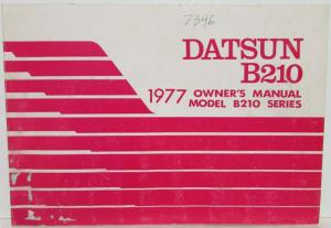 1977 Datsun Model B210 Series Owners Manual