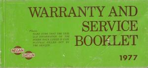 1977 Datsun Warranty and Service Booklet