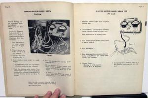 1949 Lincoln Mercury Dealer Engine Diagnosis Shop Manual Sun Test Equipment