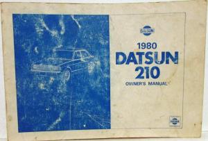 1980 Datsun 210 Series Owners Manual