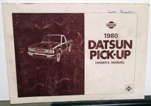 1980 Datsun Pickup Model 720 Series Owners Manual