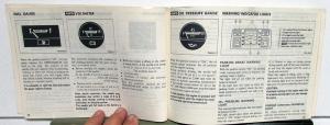 1980 Datsun Pickup Model 720 Series Owners Manual