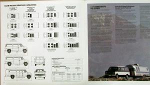1984 Ford Club Wagon XL XLT Van Truck Color Sales Brochure Original Oversized