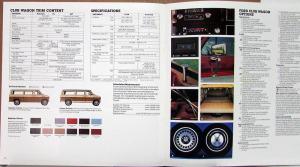 1984 Ford Club Wagon XL XLT Van Truck Color Sales Brochure Original Oversized