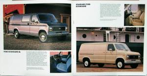 1984 Ford Econoline XL Van Color Sales Brochure Original Oversized