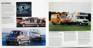1984 Ford Econoline XL Van Color Sales Brochure Original Oversized