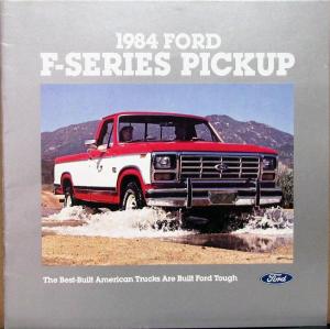 1984 Ford F Series Pickup Truck Super Crew Chassis Cab Sales Brochure Oversized